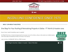 Tablet Screenshot of jonwrightindustries.com